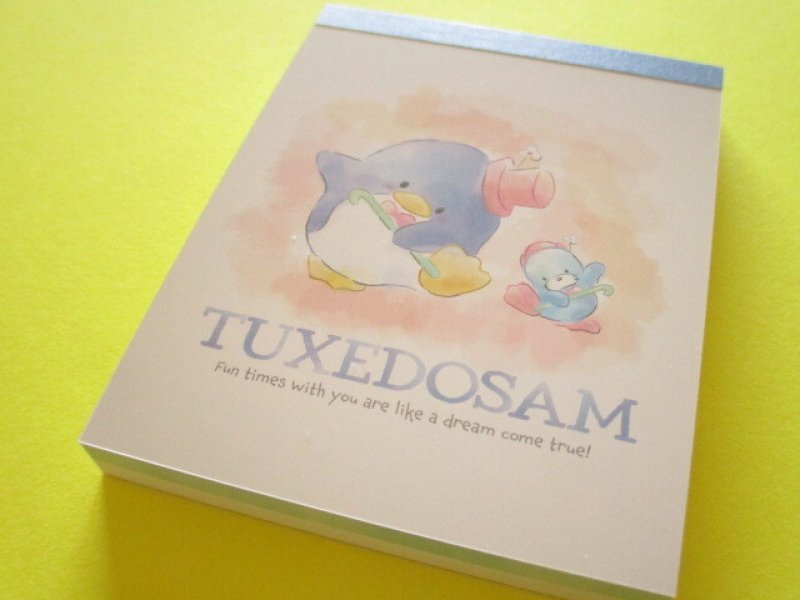 Photo1: Kawaii Cute Mini  Memo Pad TUXEDO SAM Sanrio *レトロ水彩 (411312) (1)