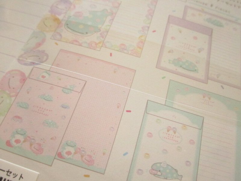 Photo3: Kawaii Cute Regular Letter Set Jinbesan San-x *Jinbesan & Icekurage (LH80801)