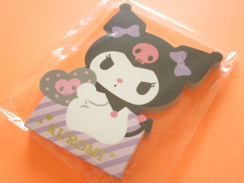 Photo1: Kawaii Cute Die-Cut Medium Memo Pad Sanrio Original *Kuromi (46216-1)  (1)