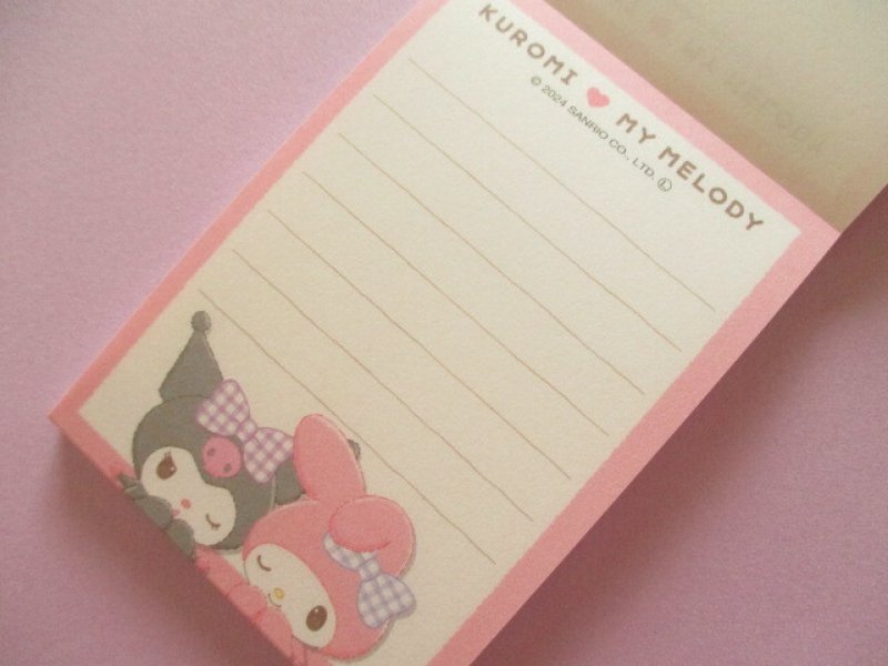 Photo1: Kawaii Cute Mini Memo Pad My Melody & Kuromi Crux *もこっと (122377)
