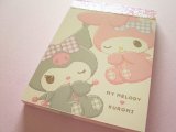 Photo: Kawaii Cute Mini Memo Pad My Melody & Kuromi Crux *もこっと (122377)