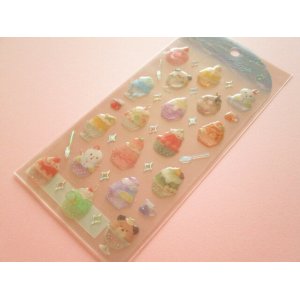 Photo: Kawaii Cute Summer Drop Candy Stickers Sheet Q-Lia *Shaved Ice (81203)