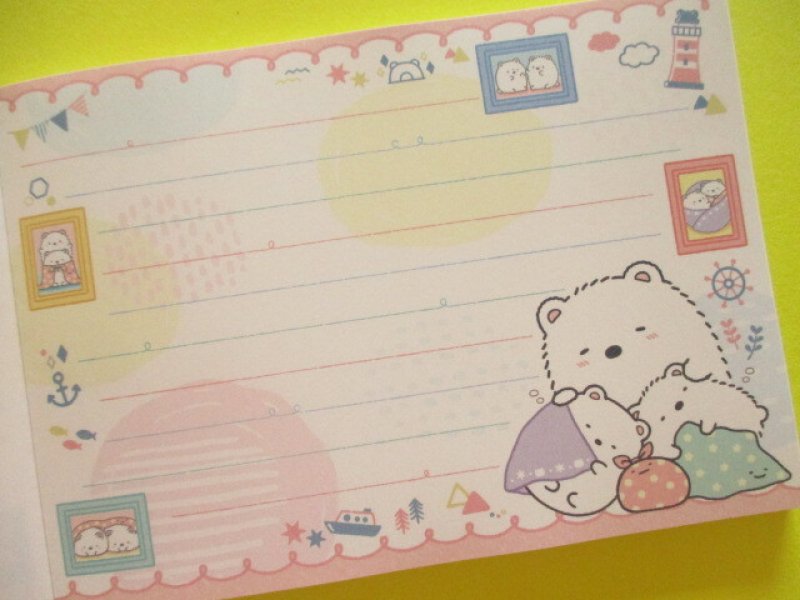 Photo1: Kawaii Cute Large Memo Pad Sumikkogurashi San-x *Home of Shirokuma (MH21201)