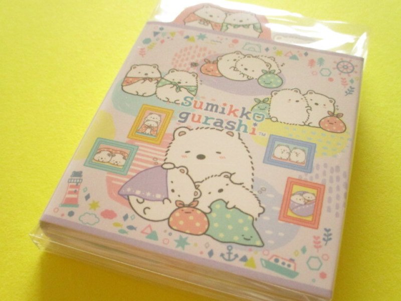 Photo1: Kawaii Cute Patapata Mini Memo Pad Set Sumikkogurashi San-x *Home of Shirokuma (MH21102) (1)