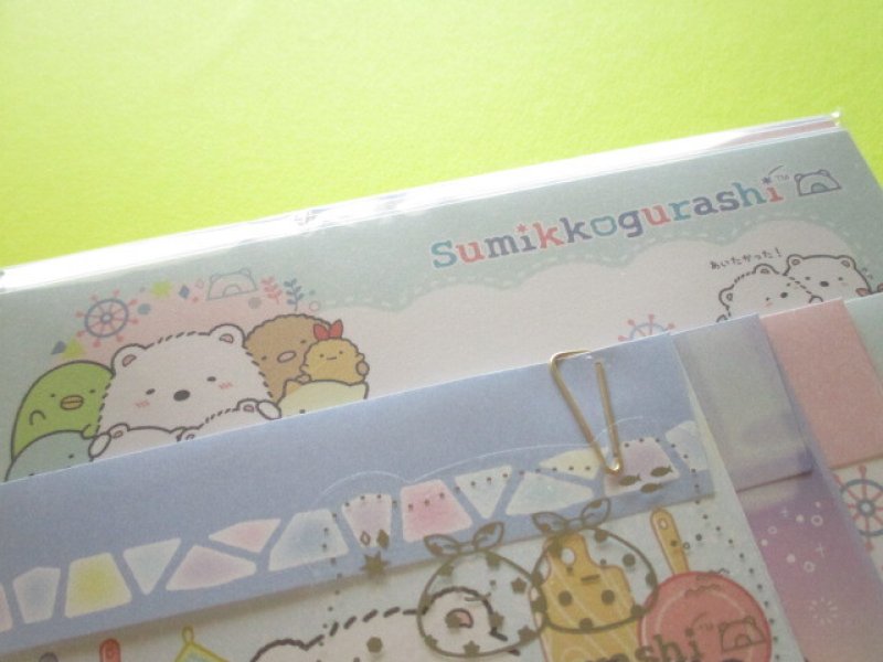 Photo1: Kawaii Cute Regular Letter Set San-x Sumikkogurashi *Home of Shirokuma (LH81001)
