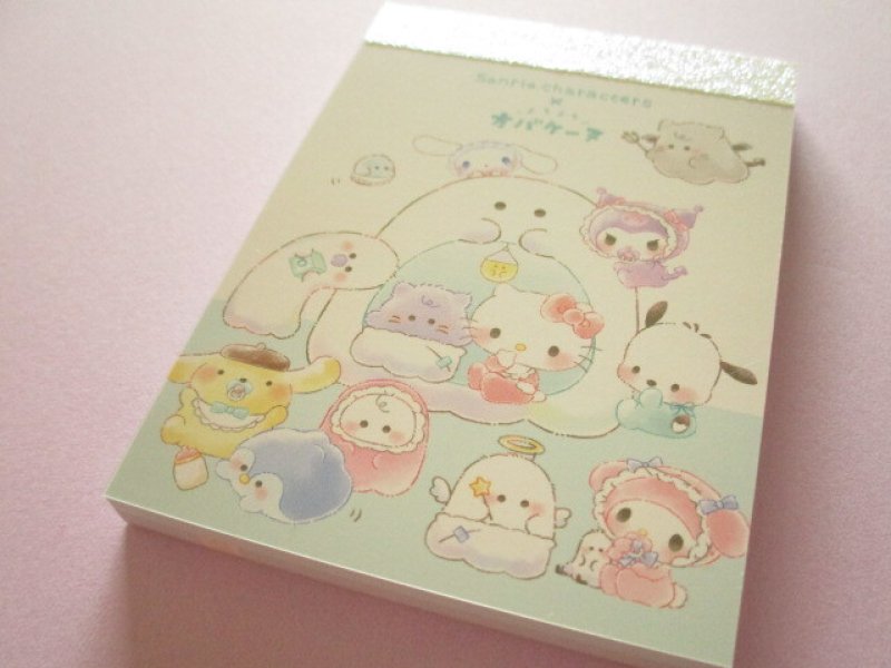 Photo1: Kawaii Cute Mini Memo Pad Sanrio Characters × Obakenu Crux *かまくら (122173） (1)