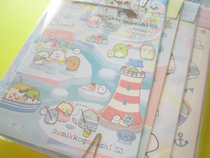 Photo2: Kawaii Cute Regular Letter Set San-x Sumikkogurashi *Home of Shirokuma (LH80901)