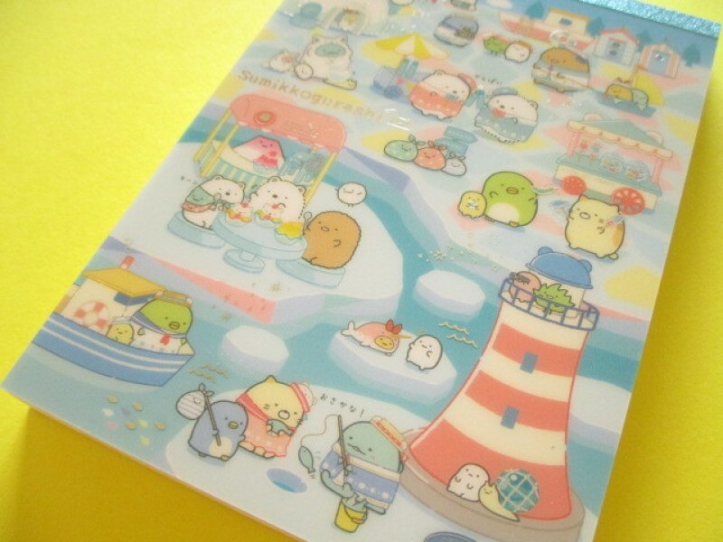 Photo1: Kawaii Cute Large Memo Pad Sumikkogurashi San-x *Home of Shirokuma (MH21202) (1)