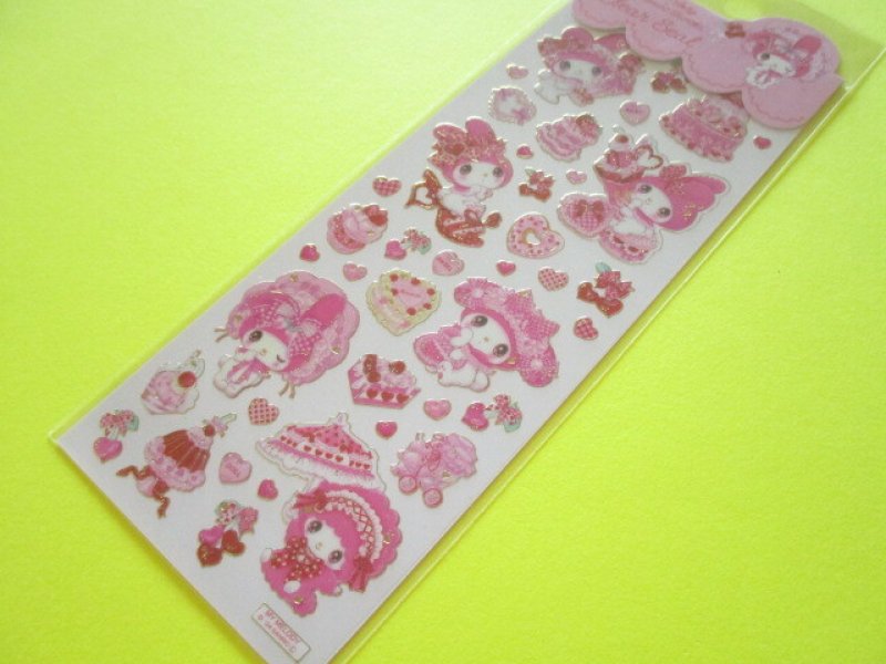 Photo1: Kawaii Cute Stickers Sheet Sanrio Characters × 飴ノ森ふみか Amenomori Fumika Clothes Pin *My Melody (US-84025) (1)