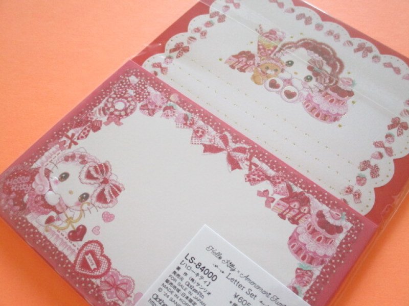Photo3: Kawaii Cute Letter Set Sanrio Characters × 飴ノ森ふみか Amenomori Fumika Clothes Pin *Hello Kitty  (LS-84000)