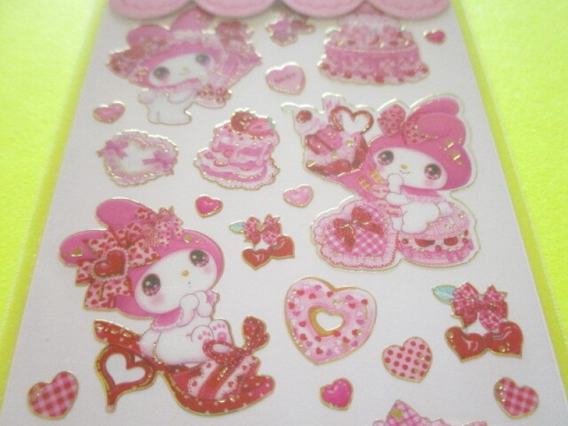 Photo1: Kawaii Cute Stickers Sheet Sanrio Characters × 飴ノ森ふみか Amenomori Fumika Clothes Pin *My Melody (US-84025)