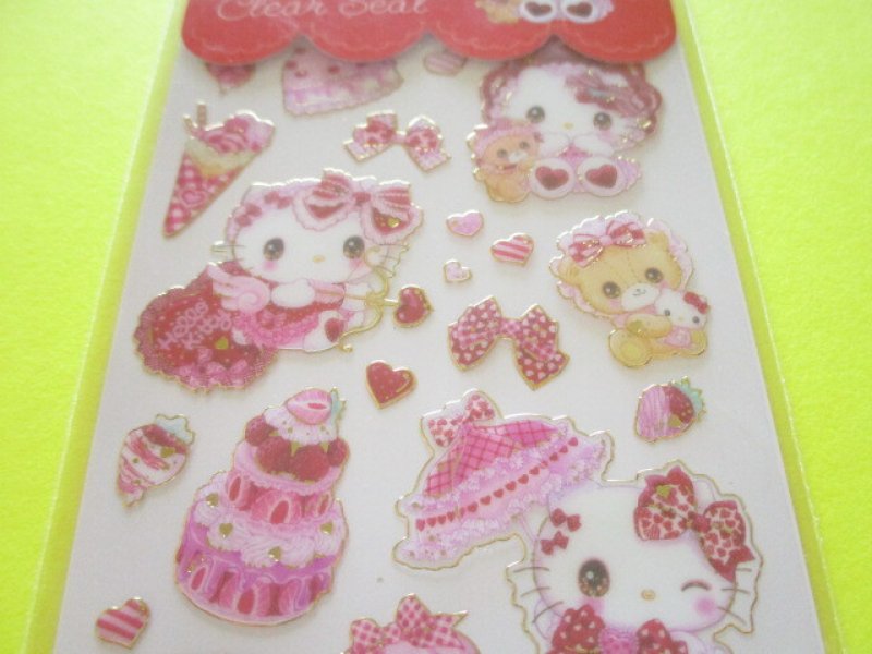 Photo1: Kawaii Cute Stickers Sheet Sanrio Characters × 飴ノ森ふみか Amenomori Fumika Clothes Pin *Hello Kitty (US-84022)