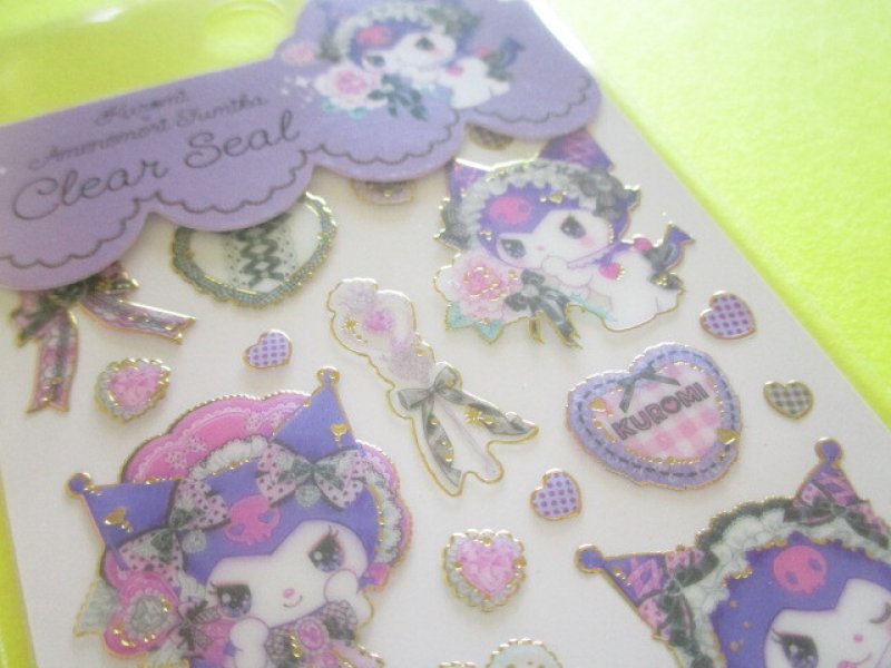 Photo3: Kawaii Cute Stickers Sheet Sanrio Characters × 飴ノ森ふみか Amenomori Fumika Clothes Pin *Kuromi (US-84024)