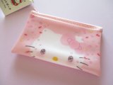 Photo: Kawaii Cute Hello Kitty 50th Anniversary Small Flat Vinyl Pouch Sanrio *Hello Kitty (38965)