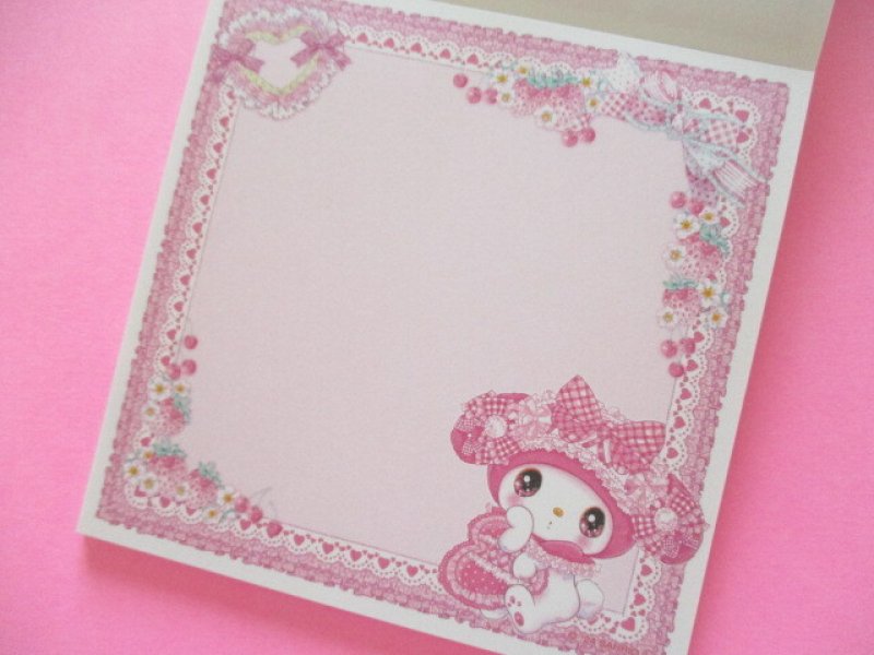 Photo3: Kawaii Cute Medium Memo Pad Sanrio Characters × 飴ノ森ふみか Amenomori Fumika Clothes Pin *My Melody (MM-84007) 