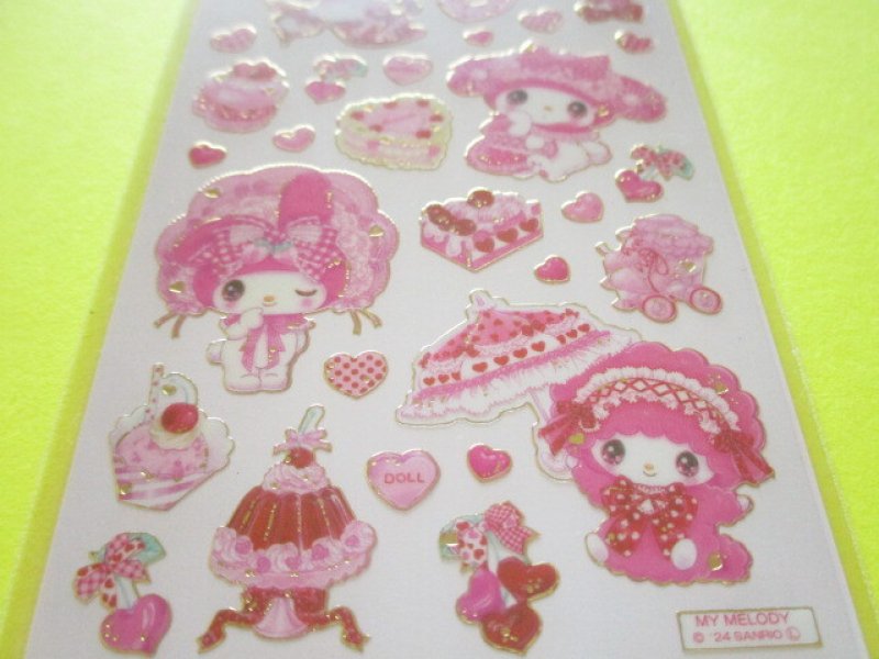 Photo2: Kawaii Cute Stickers Sheet Sanrio Characters × 飴ノ森ふみか Amenomori Fumika Clothes Pin *My Melody (US-84025)