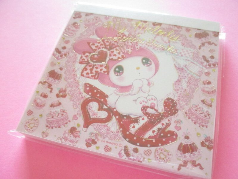 Photo1: Kawaii Cute Medium Memo Pad Sanrio Characters × 飴ノ森ふみか Amenomori Fumika Clothes Pin *My Melody (MM-84007)  (1)