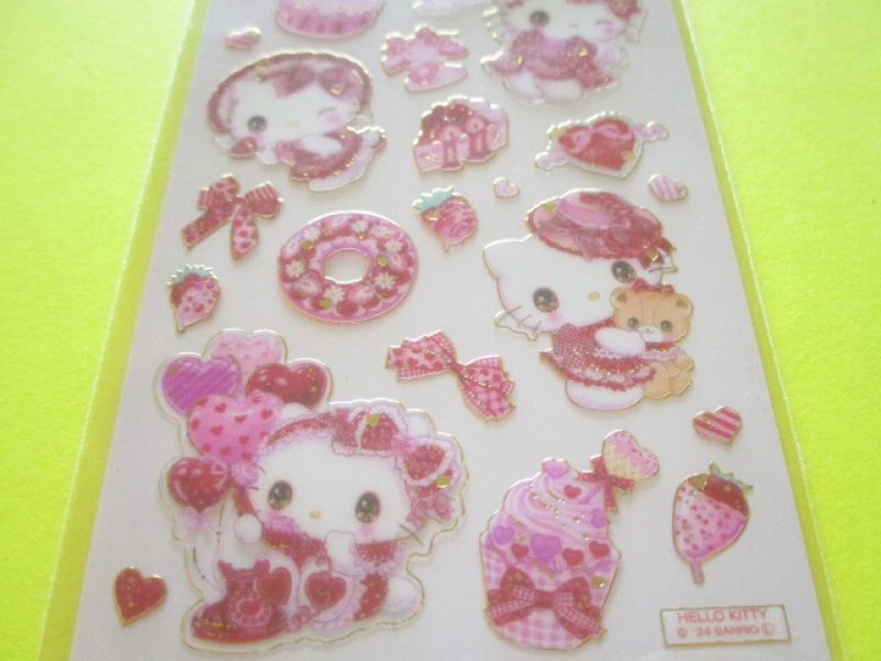 Photo2: Kawaii Cute Stickers Sheet Sanrio Characters × 飴ノ森ふみか Amenomori Fumika Clothes Pin *Hello Kitty (US-84022)