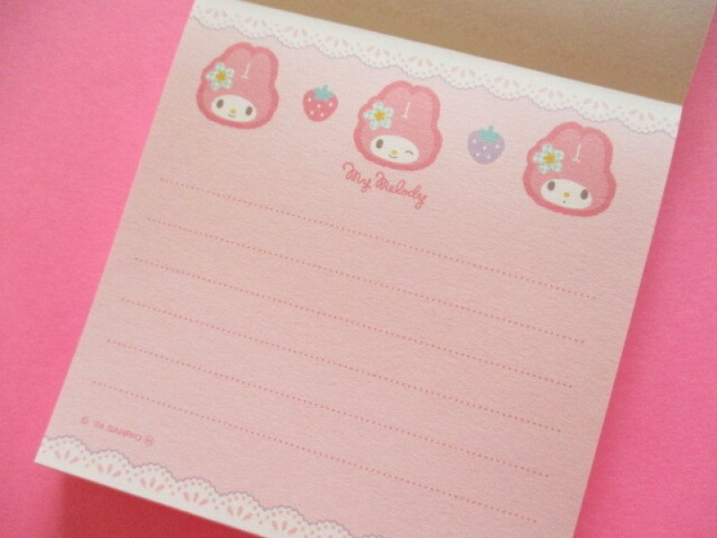 Photo2: Kawaii Cute Medium Square Memo Pad Sanrio *My Melody (S2842149)