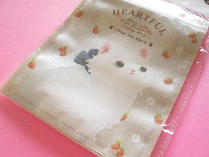 Photo1: 5 pcs Kawaii Cute Zipper Bags Set Nakano *Milk Cat (332811-1) (1)