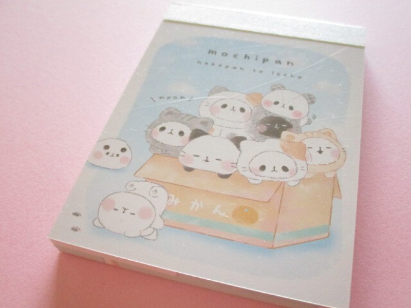 Photo1: Kawaii Cute Mini Memo Pad Mochi Mochi Panda Kamio Japan * 猫パンと一緒 (220414) (1)