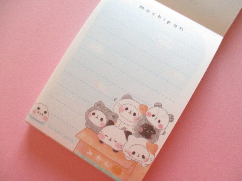 Photo1: Kawaii Cute Mini Memo Pad Mochi Mochi Panda Kamio Japan * 猫パンと一緒 (220414)
