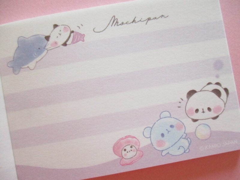 Photo2: Kawaii Cute Mini Memo Pad Mochi Mochi Panda Kamio Japan *海でもちもち (220415)