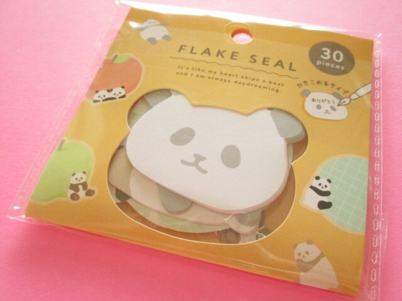 Photo1: Kawaii Cute Sticker Flakes Sack Synapse *Panda (SJI-33377） (1)