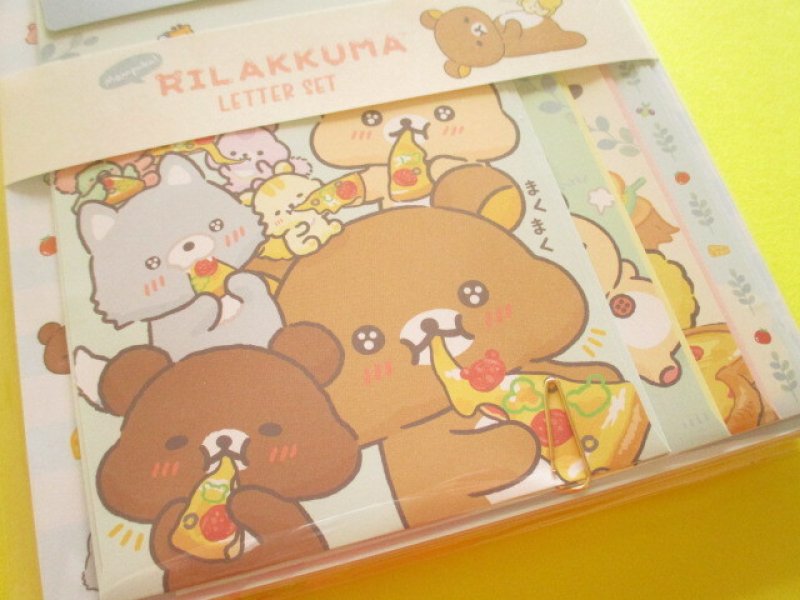 Photo2: Kawaii Cute Regular Letter Set Rilakkuma San-x *Minna de mampuku maku maku (LH81401)