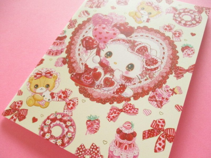 Photo1: Kawaii Cute A5 Notebook Sanrio Characters × 飴ノ森ふみか Amenomori Fumika Clothes Pin *Hello Kitty (NB-84014) (1)