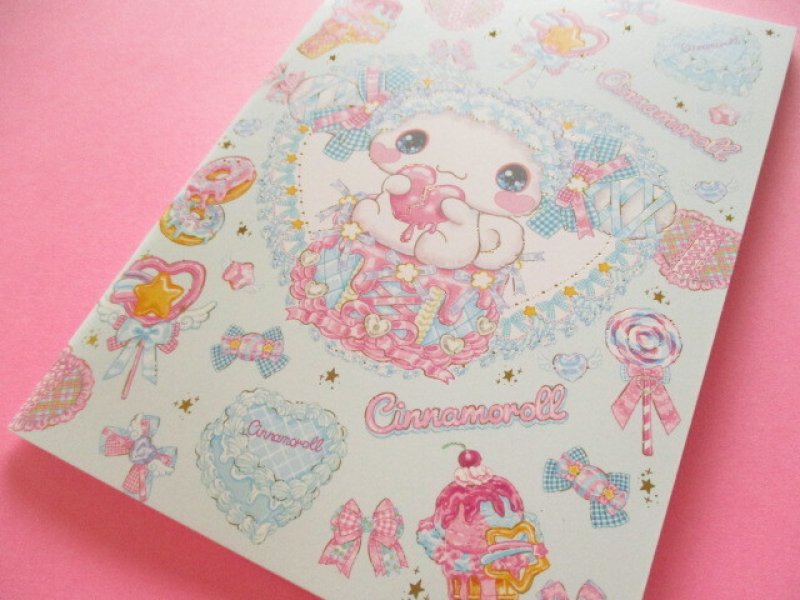 Photo1: Kawaii Cute A5 Notebook Sanrio Characters × 飴ノ森ふみか Amenomori Fumika Clothes Pin *Cinnamoroll (NB-84015) (1)