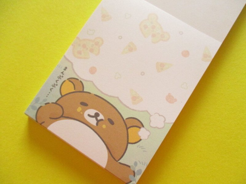 Photo1: Kawaii Cute Mini Memo Pad Rilakkuma San-x *Minna de mampuku maku maku (MH22001-1)