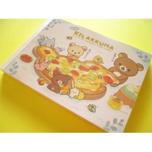 Photo: Kawaii Cute Large Memo Pad Rilakkuma San-x *Minna de mampuku maku maku (MH21902)