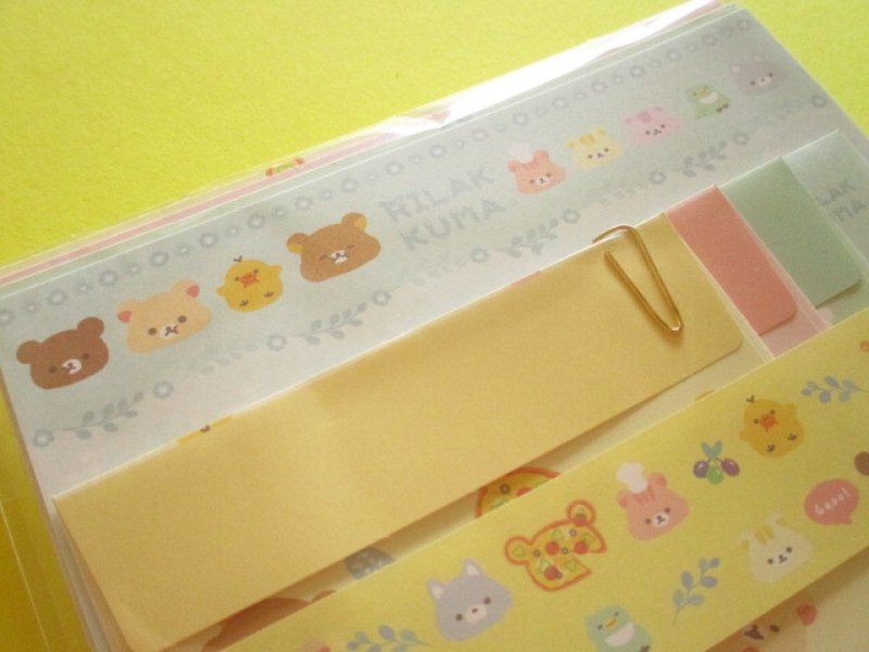 Photo1: Kawaii Cute Regular Letter Set Rilakkuma San-x *Minna de mampuku maku maku (LH81501)