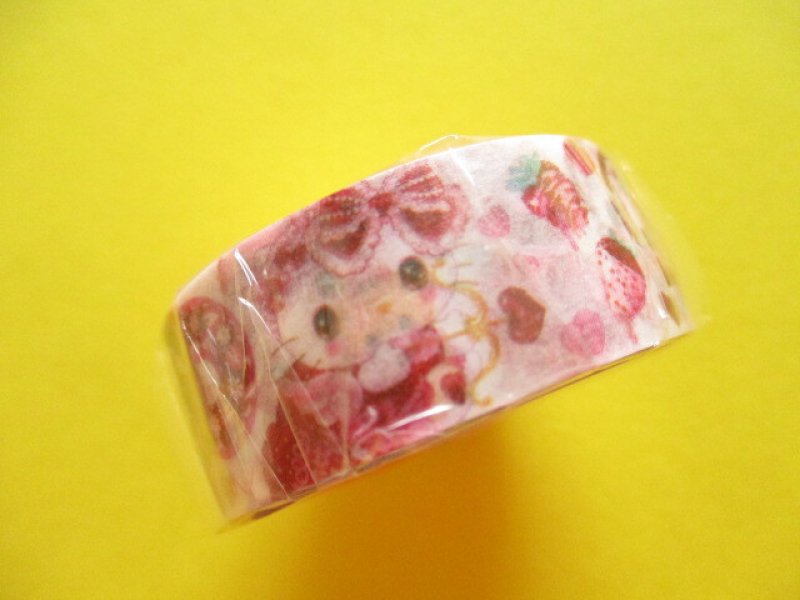 Photo2: Kawaii Cute Masking Tape Sticker Sanrio Characters × 飴ノ森ふみか Amenomori Fumika Clothes Pin *Hello Kitty (MT-84026)