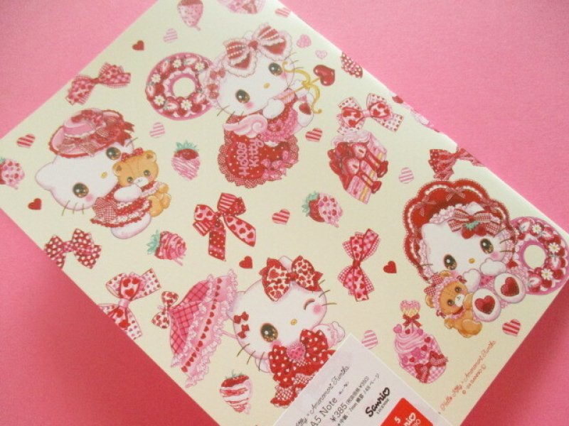 Photo3: Kawaii Cute A5 Notebook Sanrio Characters × 飴ノ森ふみか Amenomori Fumika Clothes Pin *Hello Kitty (NB-84014)