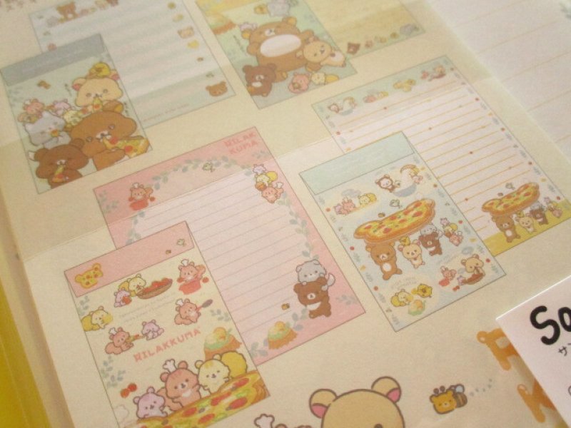 Photo3: Kawaii Cute Regular Letter Set Rilakkuma San-x *Minna de mampuku maku maku (LH81401)