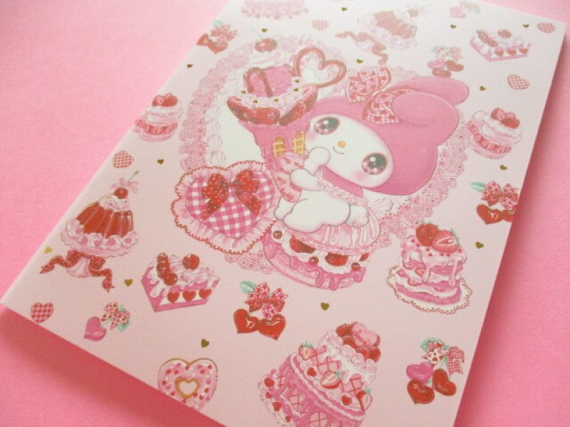 Photo1: Kawaii Cute A5 Notebook Sanrio Characters × 飴ノ森ふみか Amenomori Fumika Clothes Pin *My Melody (NB-84017) (1)