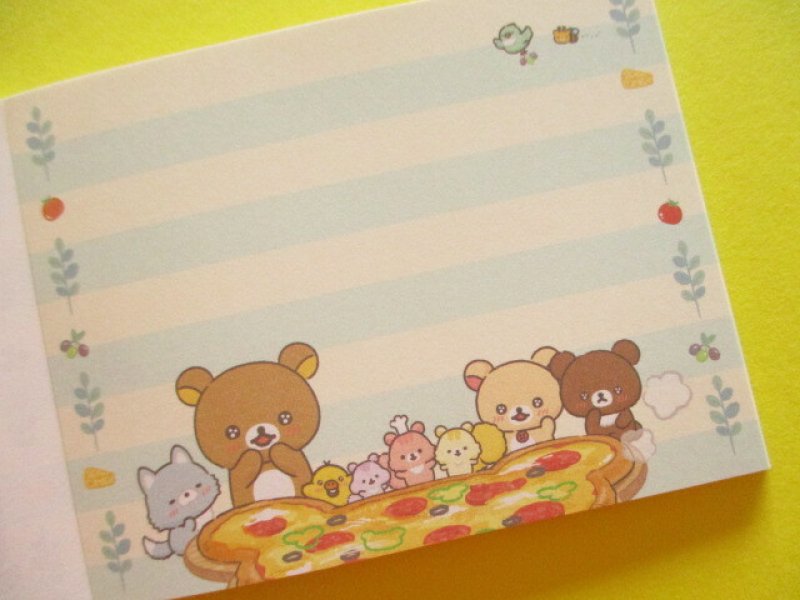 Photo2: Kawaii Cute Mini Memo Pad Rilakkuma San-x *Minna de mampuku maku maku (MH22001-1)