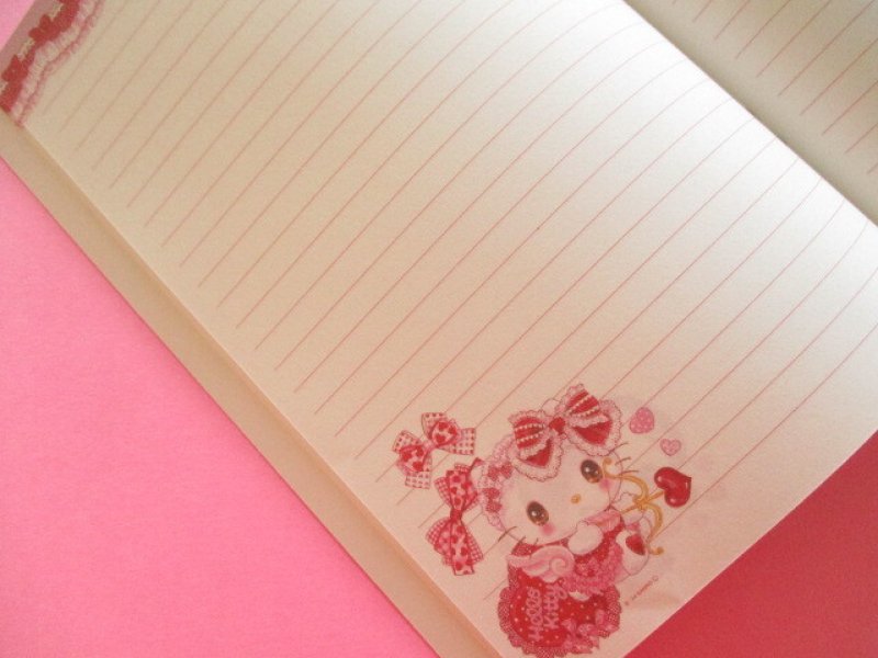 Photo1: Kawaii Cute A5 Notebook Sanrio Characters × 飴ノ森ふみか Amenomori Fumika Clothes Pin *Hello Kitty (NB-84014)