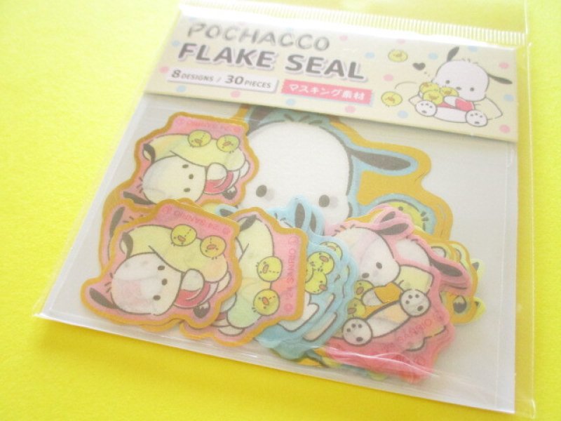 Photo1: Kawaii Cute Sticker Flakes Sack Sanrio *Pochacco (412135) (1)