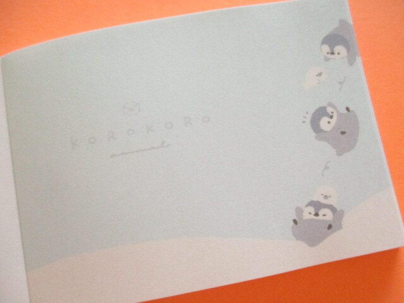 Photo1: Kawaii Cute Mini Memo Pad Korokoro Animal Q-LiA *Penguin (84456)
