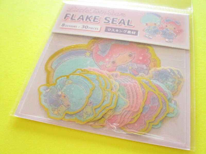 Photo1: Kawaii Cute Sticker Flakes Sack Sanrio *Little Twin Stars (412104) (1)