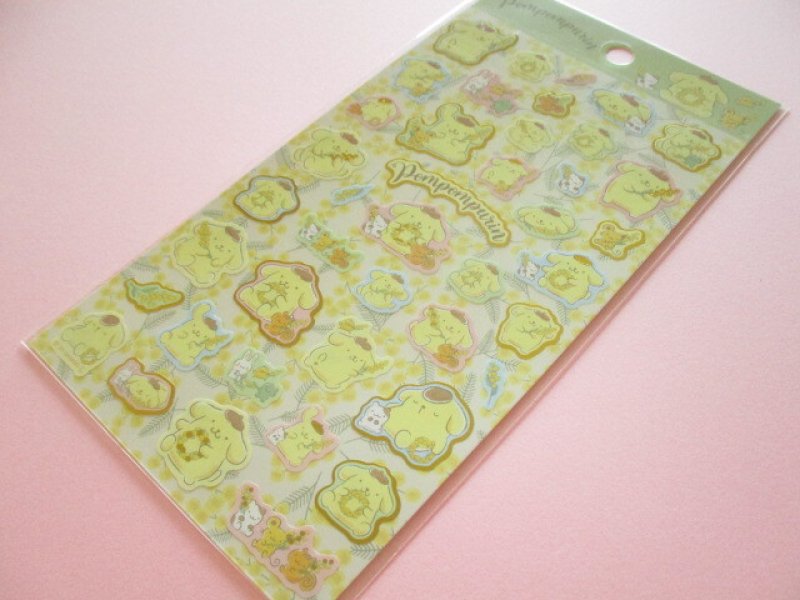 Photo1: Kawaii Cute Stickers Sheet Sanrio *POMPOMPURIN (Mimosa Wreath 410742) (1)