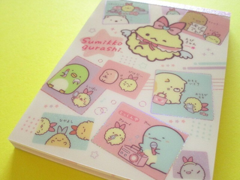 Photo1: Kawaii Cute Large Memo Pad Sumikkogurashi San-x *天使なえびてんアイドル (MH21502) (1)