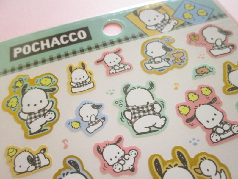 Photo3: Kawaii Cute Stickers Sheet Sanrio *Pochacco (Check Design 410759)