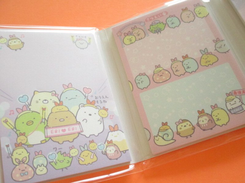 Photo1: Kawaii Cute Patapata Mini Memo Pad Set Sumikkogurashi San-x *天使なえびてんアイドル (MH21601)