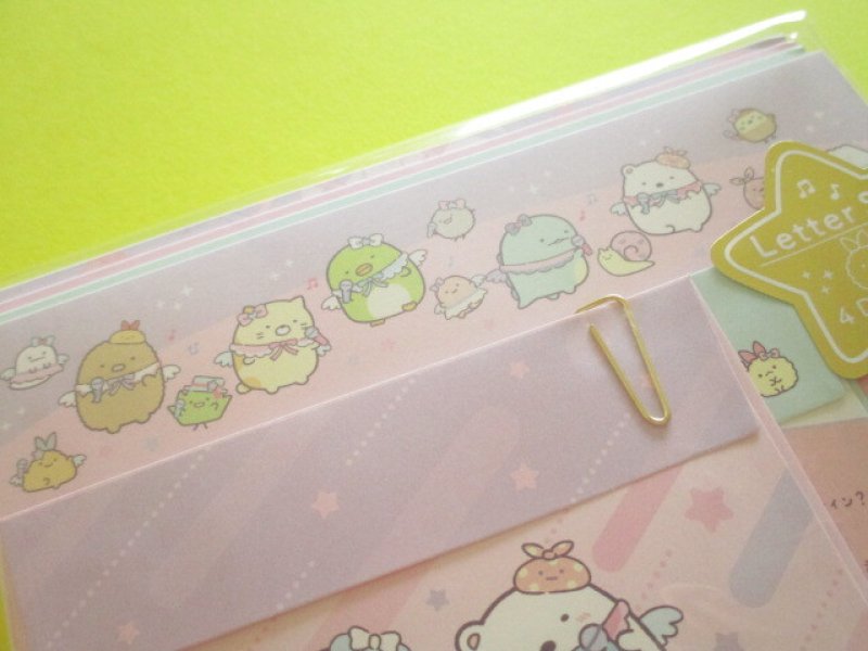 Photo1: Kawaii Cute Regular Letter Set San-x Sumikkogurashi *天使なえびてんアイドル (LH81101)