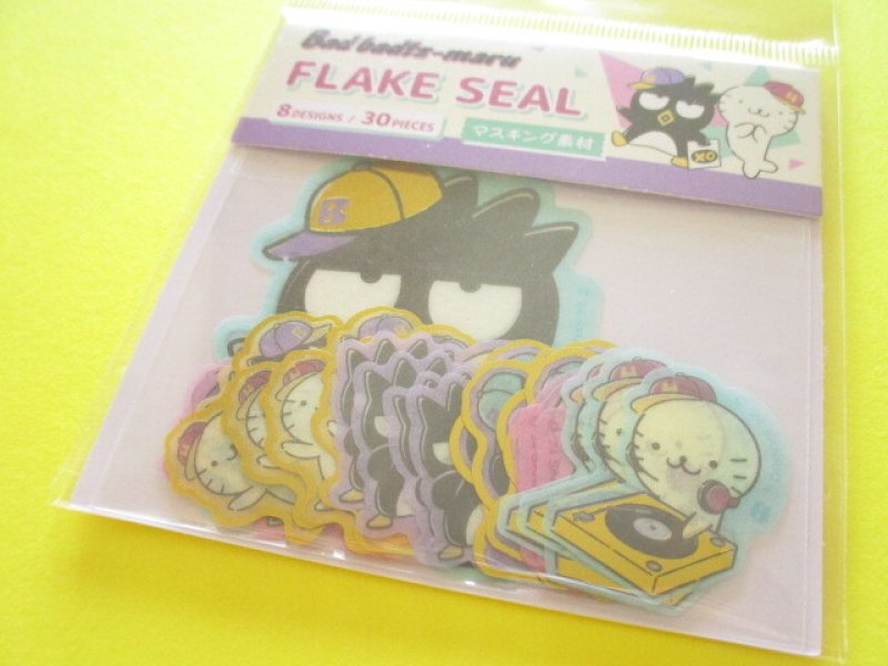 Photo1: Kawaii Cute Sticker Flakes Sack Sanrio *Bad badtz-maru (412166) (1)