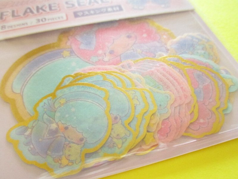 Photo1: Kawaii Cute Sticker Flakes Sack Sanrio *Little Twin Stars (412104)